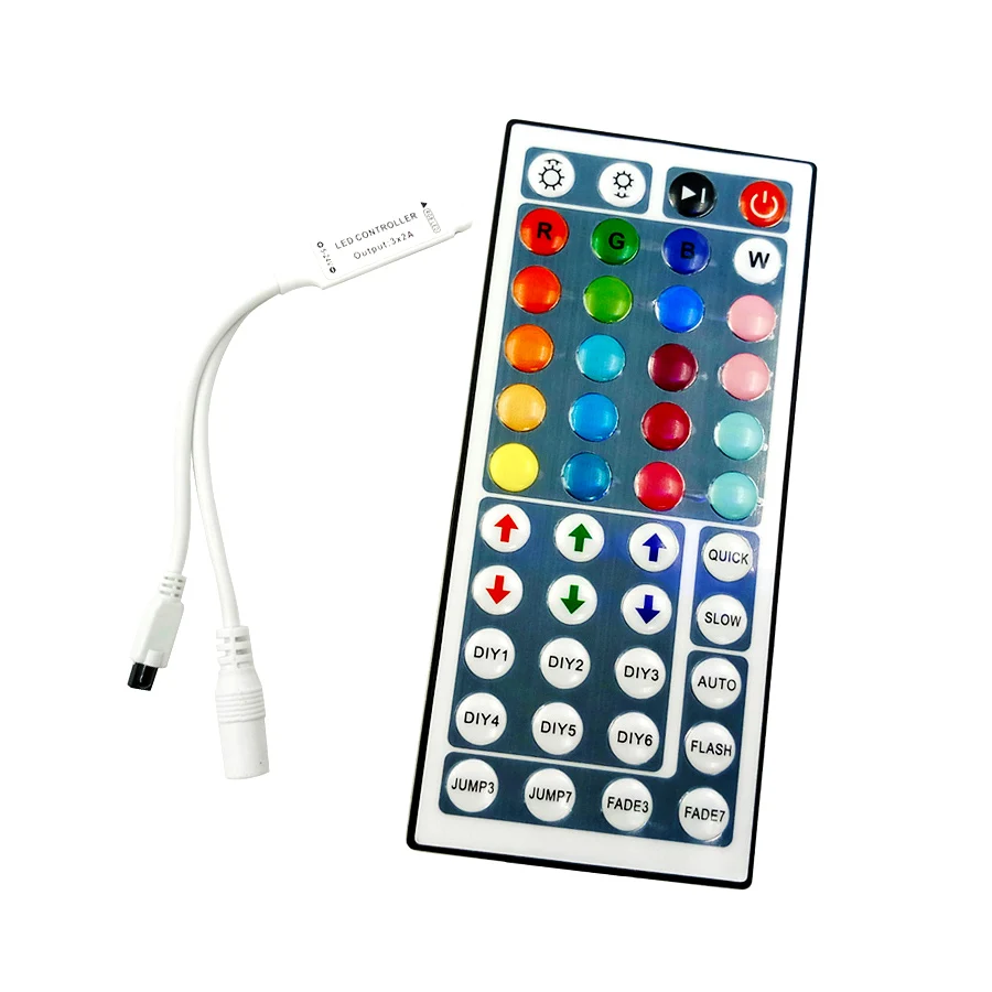 Светодиодный контроллер 44 клавишный пульт 24 клавиши светодиодный RGB Мини свет ИК
