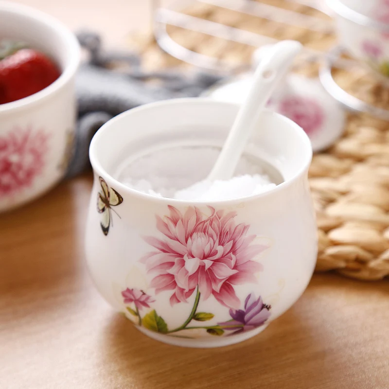 Керамическая банка для хранения с крышкой набор полок ложки/Аксессуары кухонных