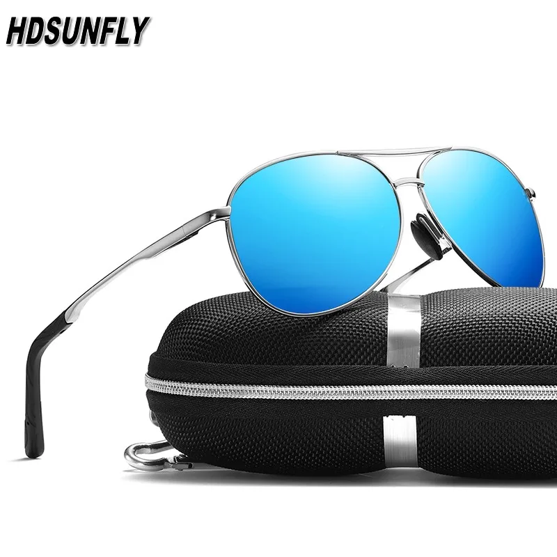 Мужские Солнцезащитные очки авиаторы HDSUNFLY спортивные поляризационные