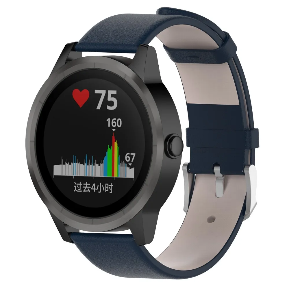 Новый кожаный ремешок COMLYO для часов Garmin Vivoactive 3 vivomove HR сменный Браслет