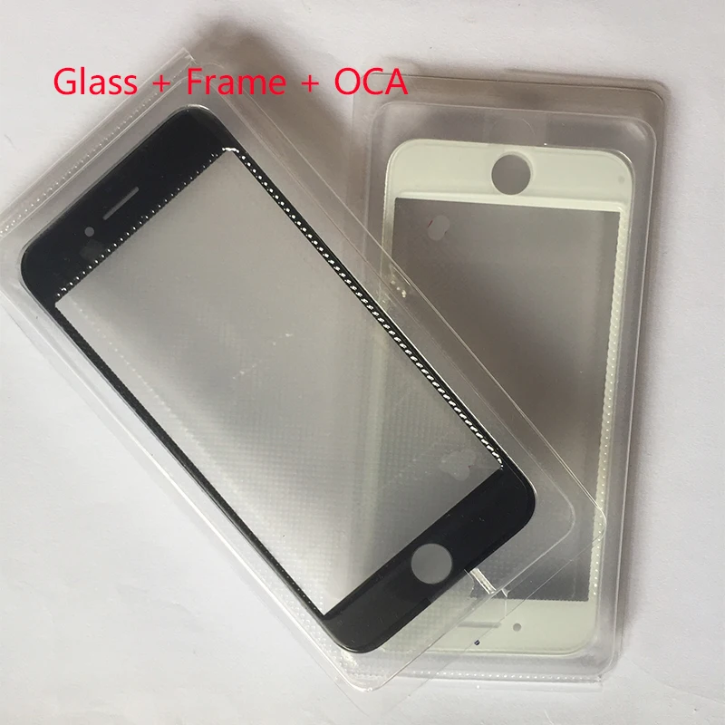 10 шт./лот AAA + Холодный пресс 3 в 1 переднее стекло для экрана с рамкой OCA iphone 7 7g plus 6 6s