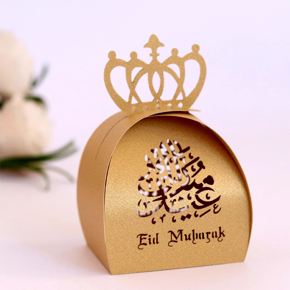 10 шт./50 шт./100 шт./компл. Happy Eid Mubarak подарки конфеты конфетные коробки для упаковки