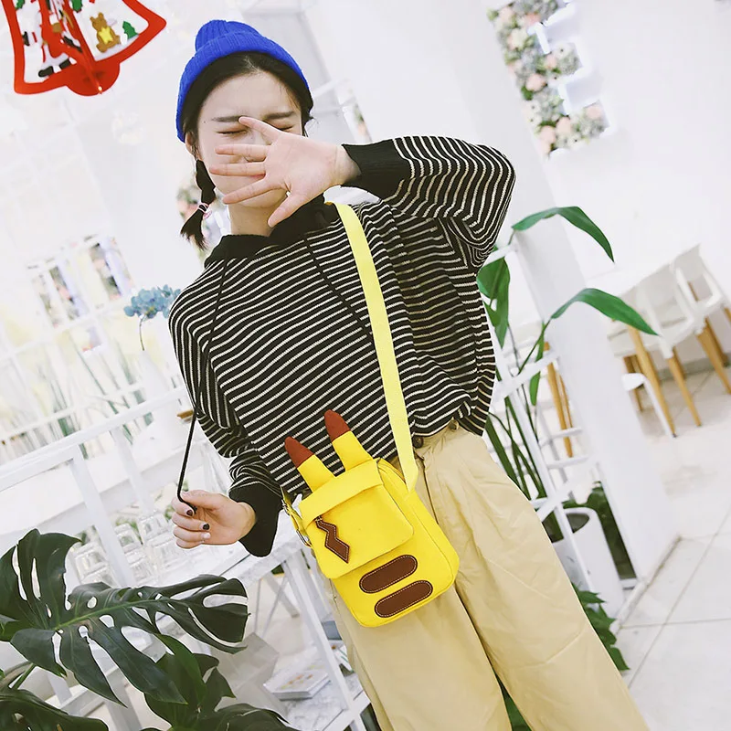 Туманно красота Прекрасный Мультфильм Crossbody Холщовая Сумка Обувь для девочек