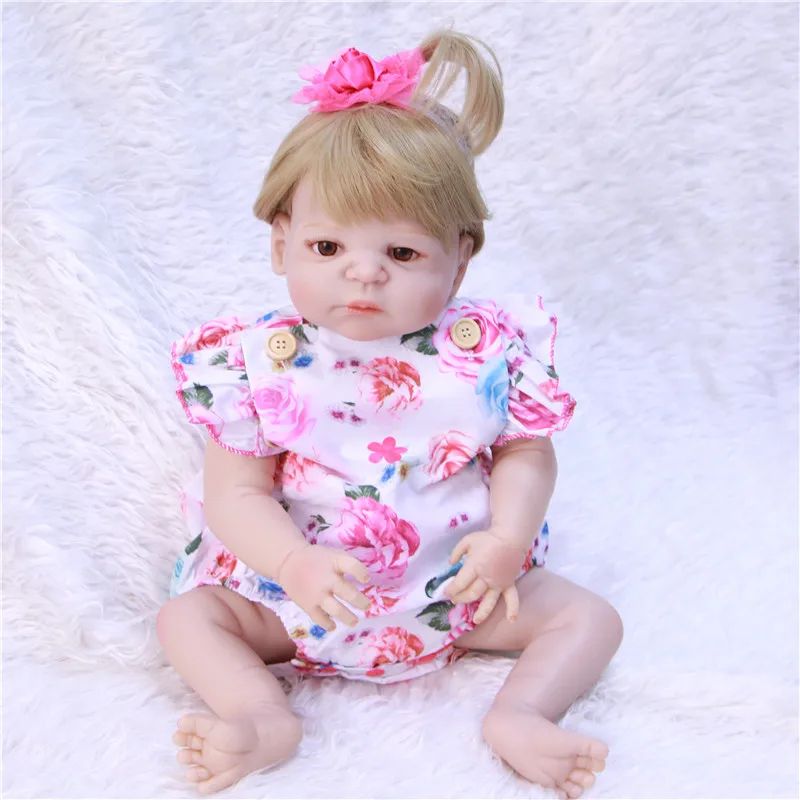 

Реалистичные куклы Новорожденные, 23 дюйма, полностью силиконовые куклы-реборн для детей, игрушки для игрового домика, развивающие куклы «сд...