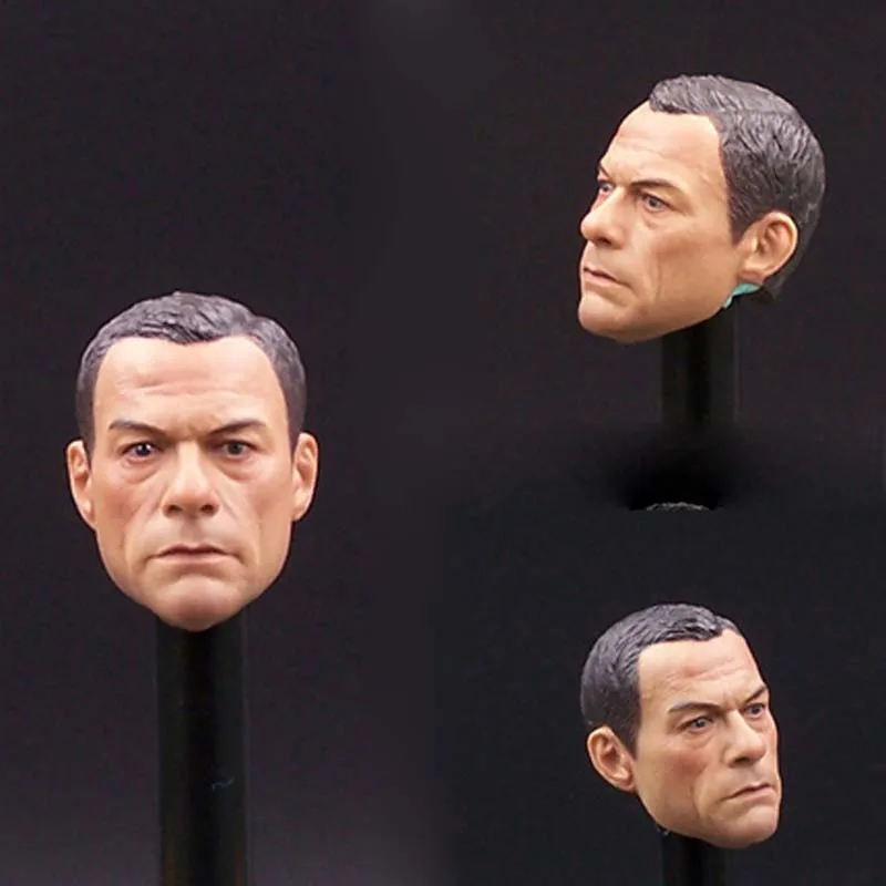 

Mnotht 1/6 Soldier Kung Fu Star A-26 Claude Van Damme Head Carvings Model Accessory for 12in Action Figure Collection Toy m3n