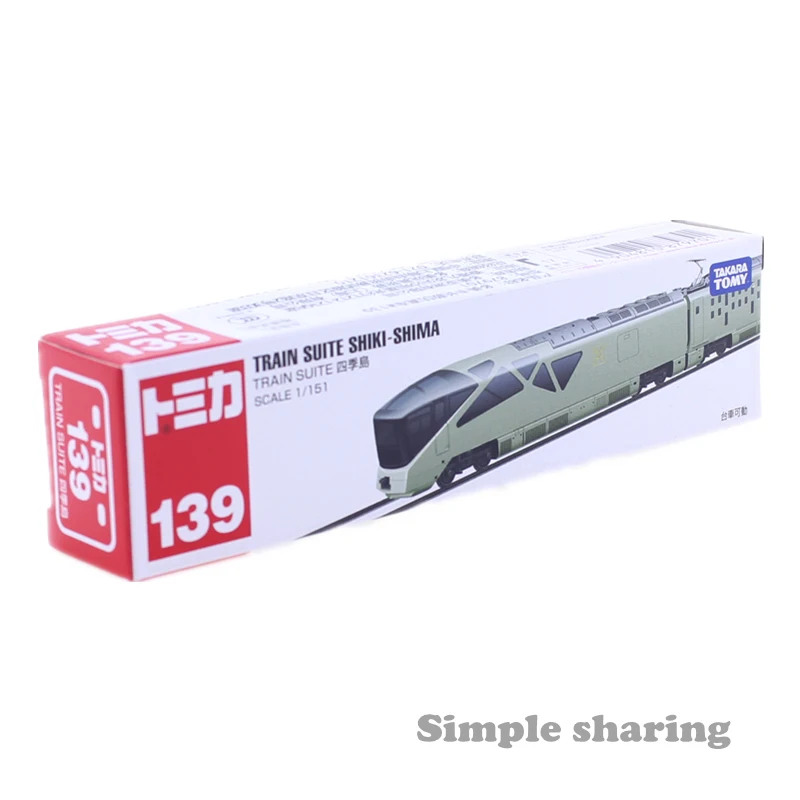Takara Tomy TOMICA № 139 Поезд Люкс Shiki Сима модель поезда комплект литой миниатюрный игрушечный автомобиль с забавным магическим детская безделушка Коллекционные вещи