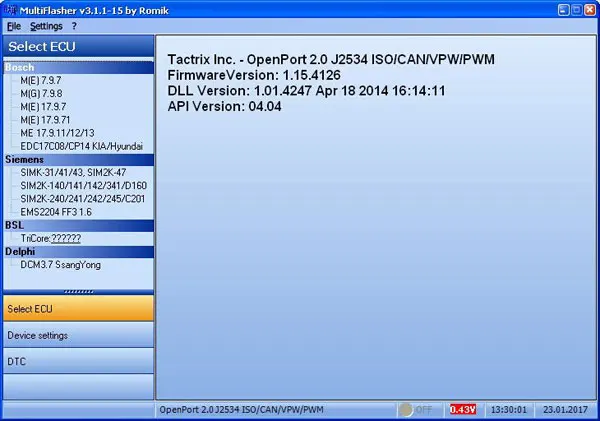 FVDIFUL MultiFlasher ЭБУ чип Тюнинг программное обеспечение для hyundai Kia поддерживает J2534 OpenPort 2,0
