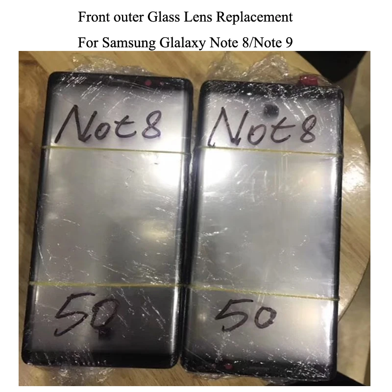 5 шт./лот Новинка для Samsung Galaxy Note 8/Note 9 переднее внешнее стекло объектив сенсорная