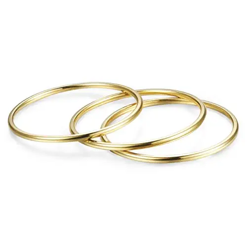 Gold 3 PCS BALMORA, 3 шт., 925 пробы, серебряные, стекируемые кольца для женщин, дамское кольцо на кончик пальца, складывающееся, миди кольцо, вечерние, подарки, модное ювелирное изделие - Цвет основного камня: Gold 3 PCS
