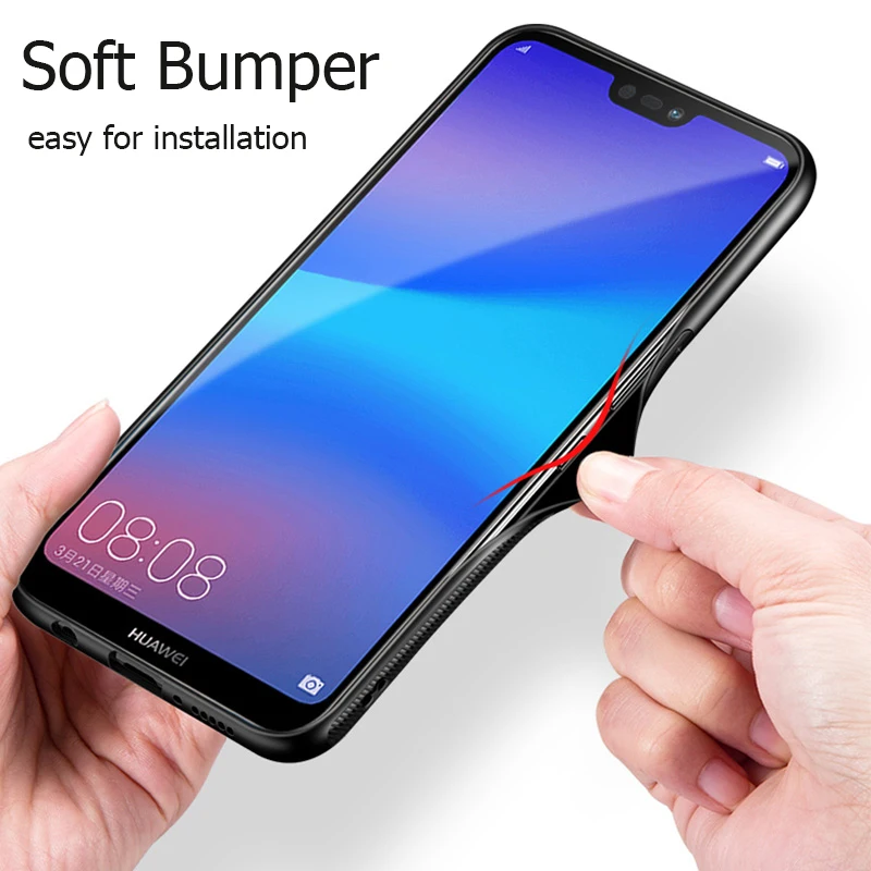 Чехол для Samsung Galaxy M20 противоударный жесткий гибридный закаленное стекло |
