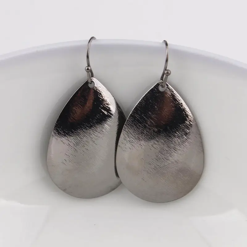 ZWPON 2020 New Fashion Small Zinc Alloy Dull Polish Teardrop Earrings for Women Famous Designer Jewelry pendientes mujer moda | Украшения и