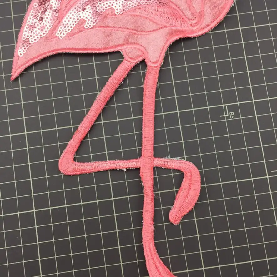 Explosion models sequin embroidery flamingo cloth stickers DIY fashion foreign sweater clothing accessories | Дом и сад