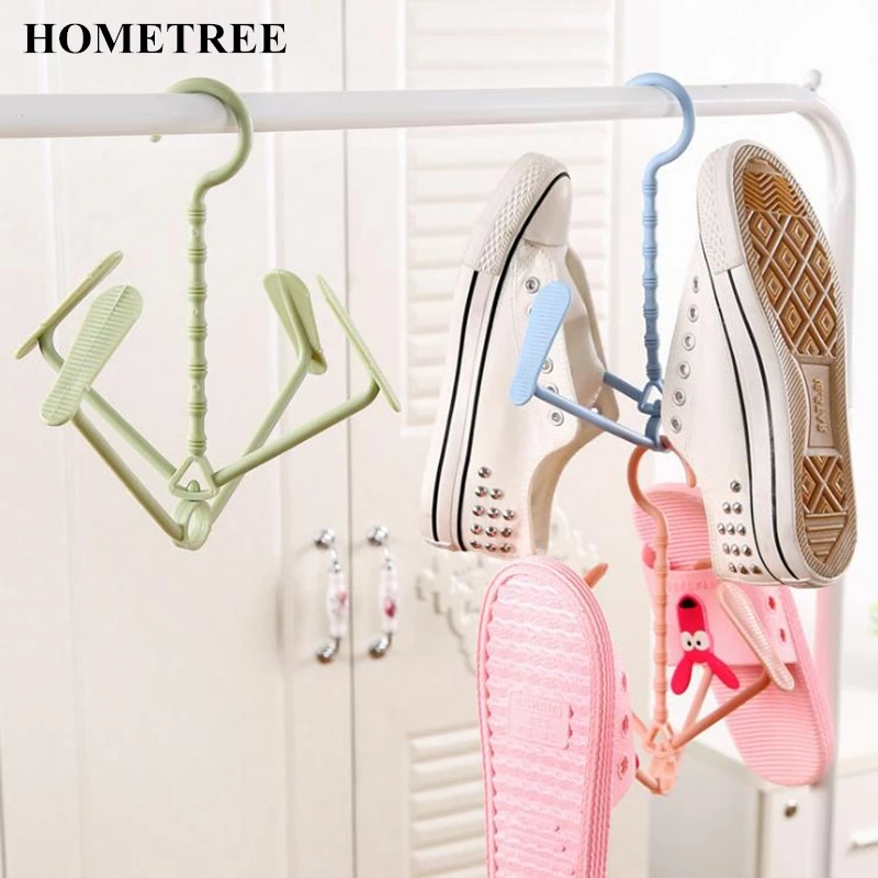 

HOMETREE 1Pcs 360 Degrees Rotation Drying Shoe Rack Folding Storage Shoes Household Hanger Hook Drying Shoe Drying Rack H714