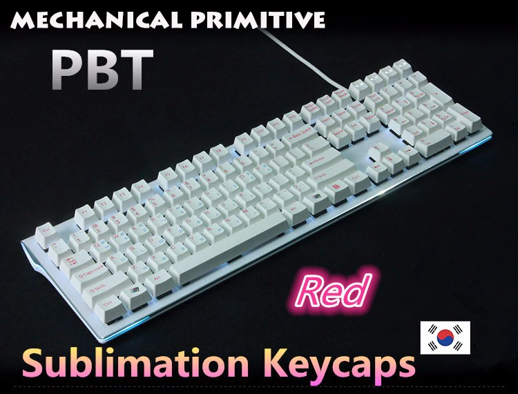 108/104 ключей PBT Keycaps для OEM профиль сублимационный колпачок Корейская версия