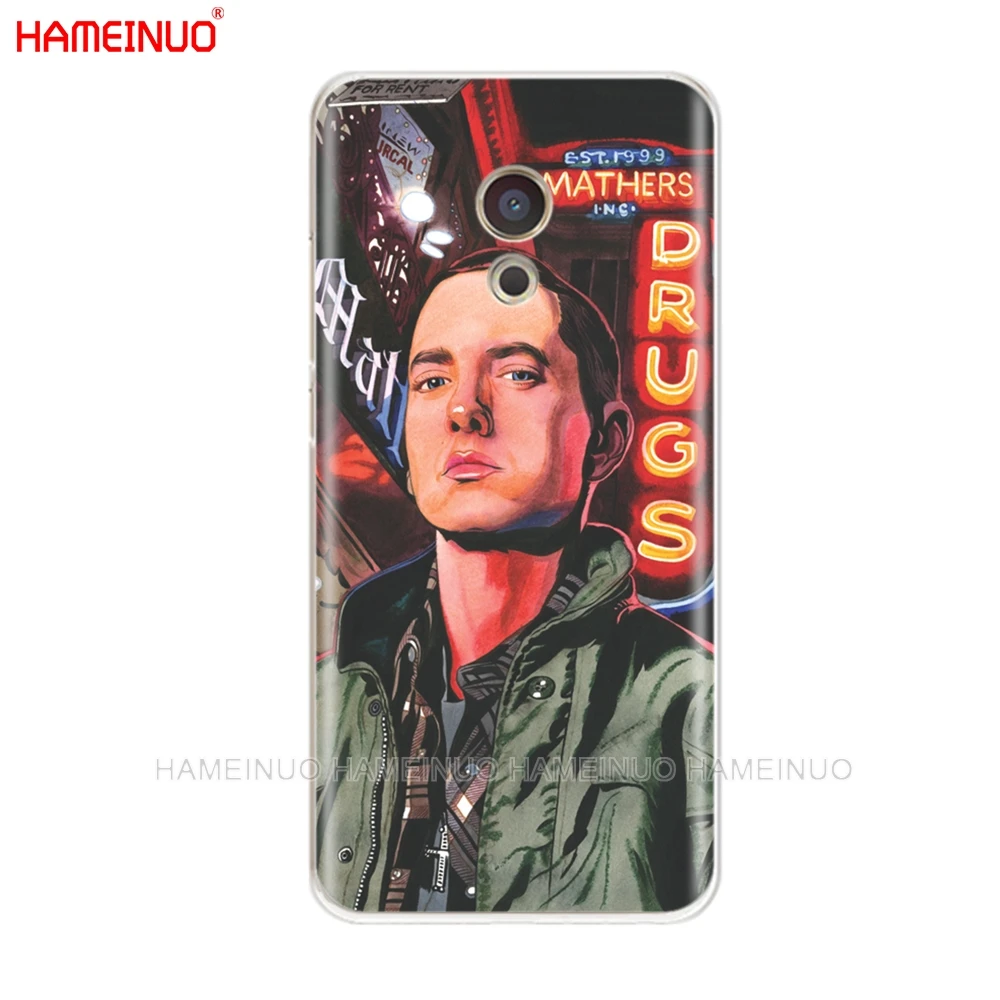 HAMEINUO исполнитель хип хоп рэппер эминем rap чехол для Meizu M6 M5 M5S M2 M3 M3S MX4 MX5 MX6 PRO 6 5 U10 U20