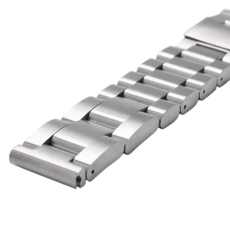 Good Quality Silvery 22/24/26mm Men Woman Stainless Steel Watch Band With 2 Spring Bars For Business Smart Watches Strap GD0135 | Наручные