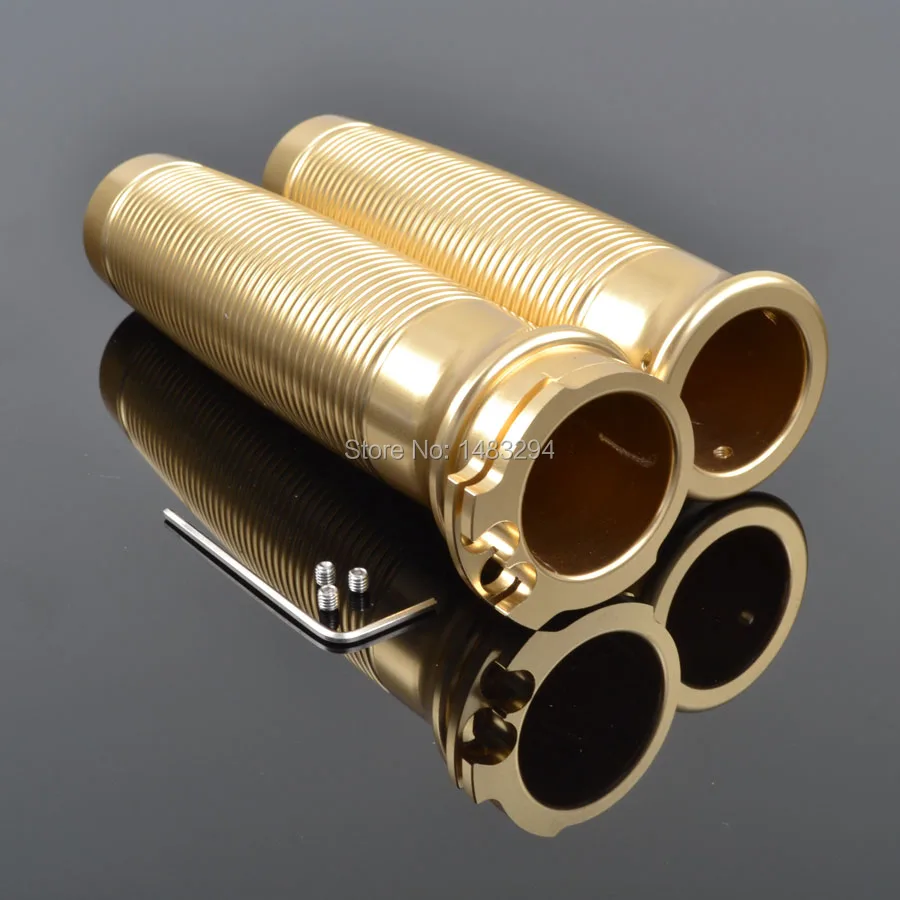 

Golden 1Inch 25mm Custom Rough Crafts Handlebar Grips Fits For Harley 883R 883L Sportster Chopper Bobber Street Bob Fat Boy