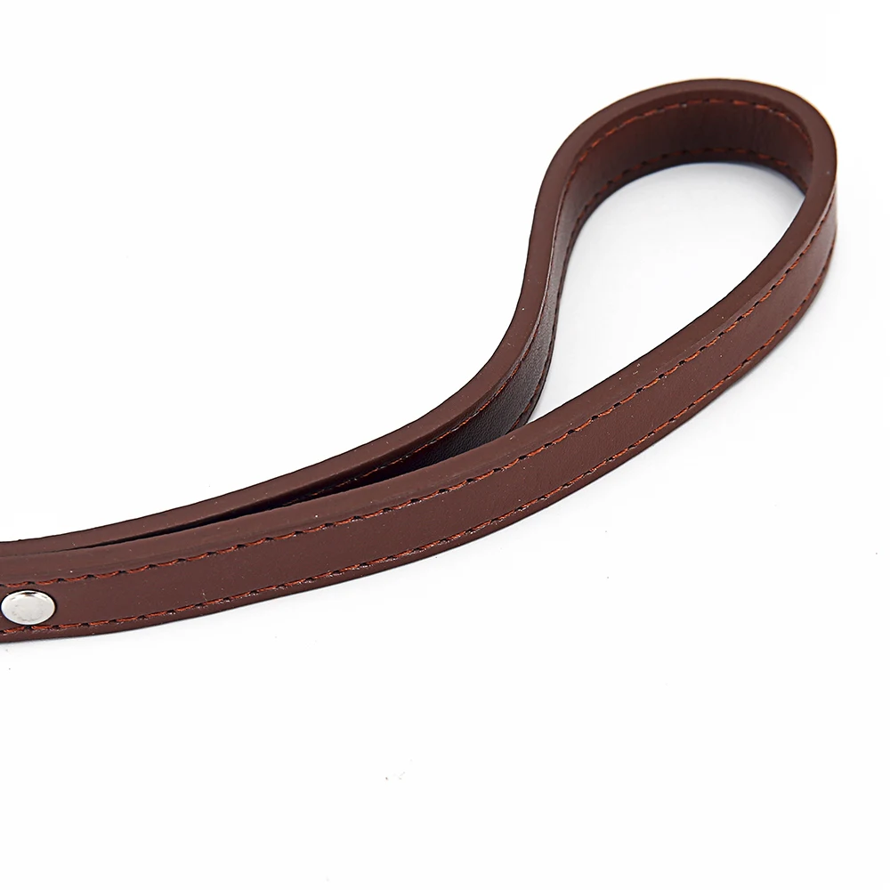 Кожаный поводок для собак 6 цветов средних и кошек дрессировки маленьких больших