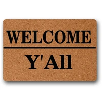 welcome yall decorative doormat indooroutdoor doormat 23 6 x 15 7 no