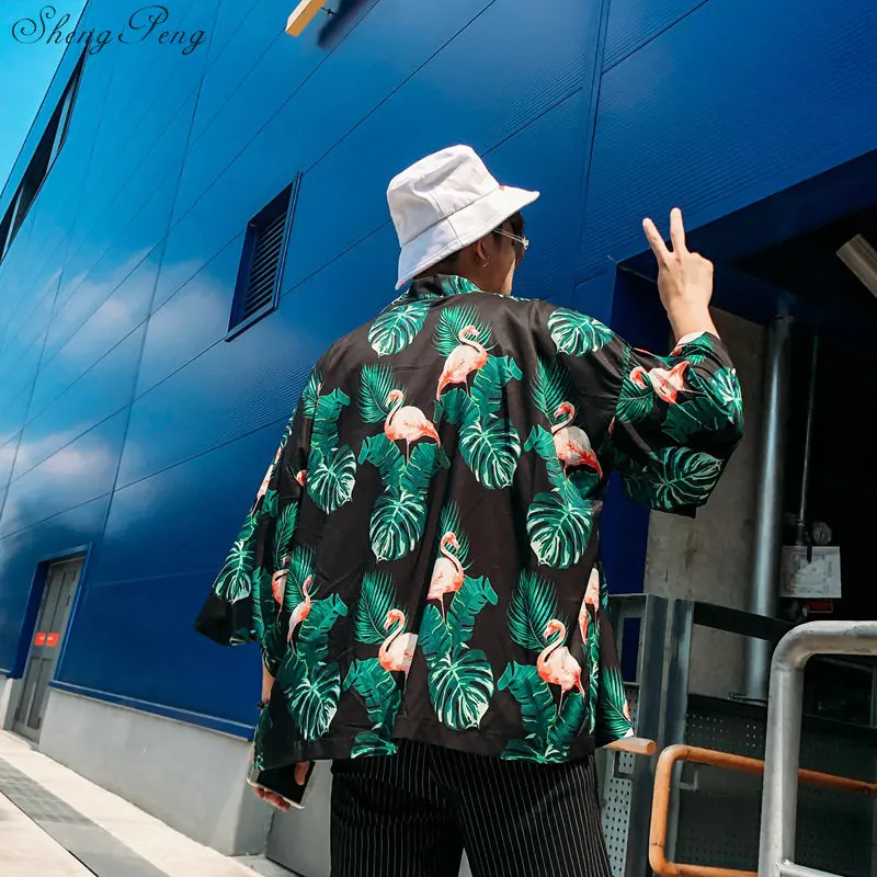 Yukata haori мужское японское кимоно кардиган мужской костюм самурая одежда куртка