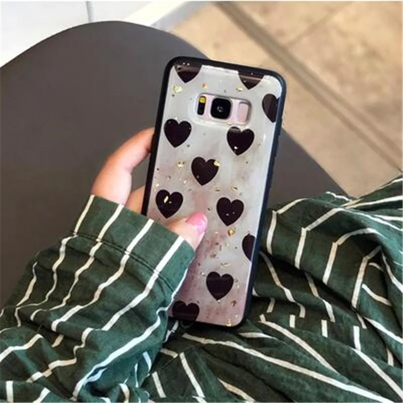Роскошный чехол TRISEOLY из золотистой фольги для samsung Galaxy S8 S9 S10 Plus M10 M20 Note 8 9, Модный мягкий чехол из ТПУ