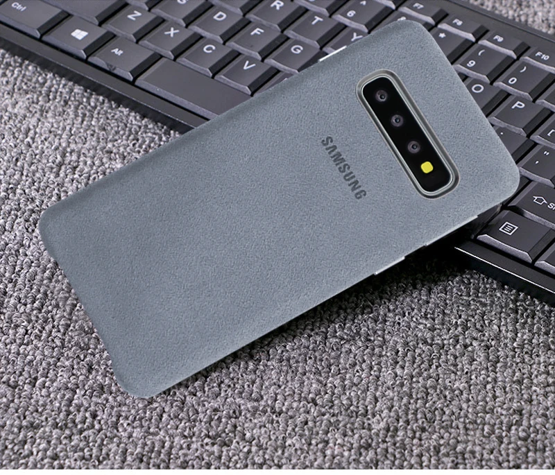 Чехол для samsung S10e Официальный Оригинальный чехол из натуральной замши Galaxy S10 Plus