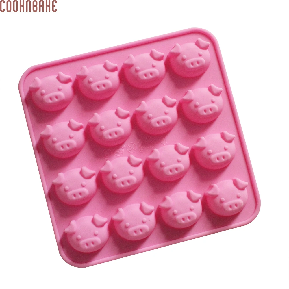 COOKNBAKE DIY Silicone Cake Mold Cute Pig Head Shape Chocolate Piggy Soap CDSM-029 | Дом и сад