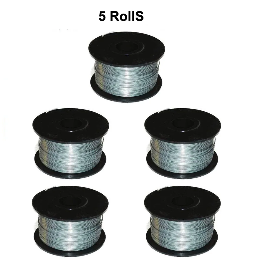 5PCS Wire Rolls 12V 15600mah автоматический беспроводной Перезаряжаемый литиевый аккумулятор, Электрический станок для завязывания арматуры, набор инструментов для строительства арматуры - Цвет: 5PCS Wire Rolls