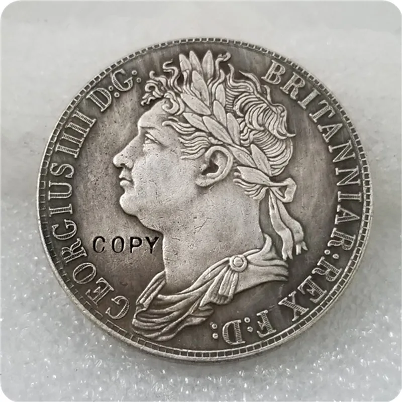 1830 UK Crown George IV Welsh Coin Silver COPY FREE SHIPPING | Дом и сад