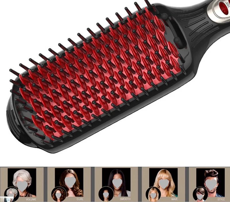 Многофункциональный светодиодный утюжок для кератиновой завивки Anion быстрая