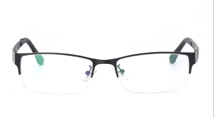 Модные металлические очки для чтения с полуободковой оправой мужские деловые + 100