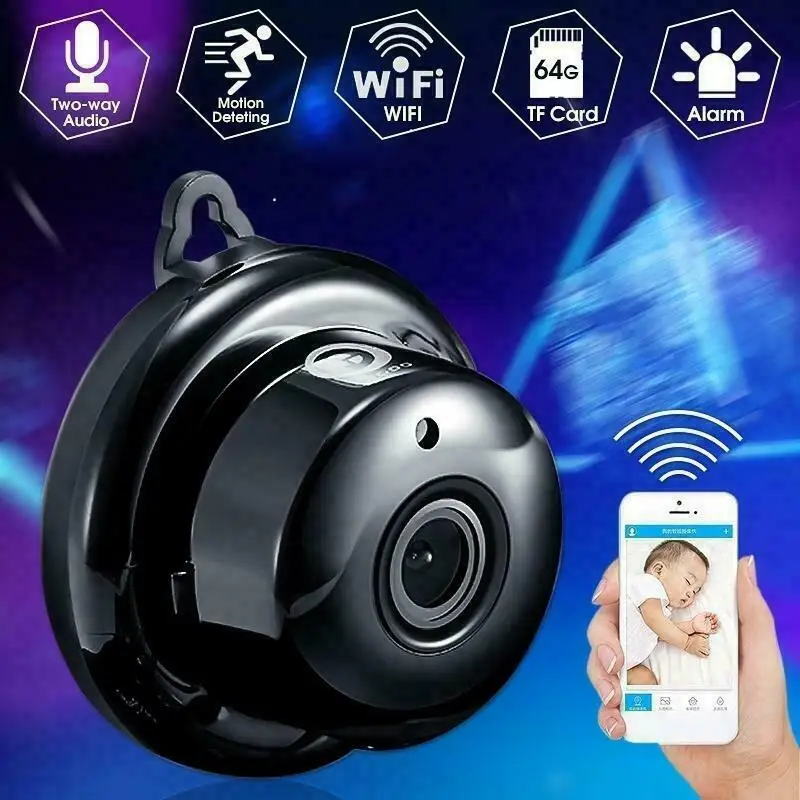 Беспроводная IP-камера HD 1080P Wi-Fi для помещений камера безопасности Minitype с ночным