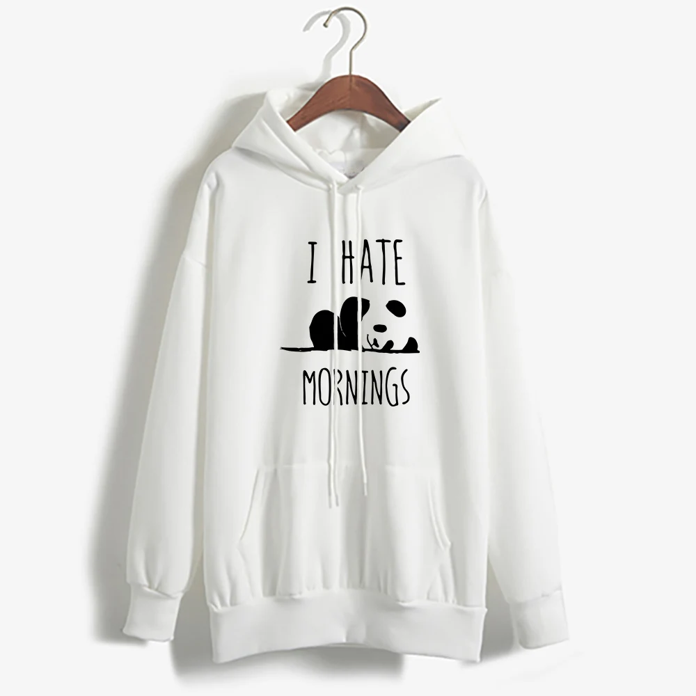 Для женщин с принтом панды свитер капюшоном DOMI Новый Женский толстовки флис