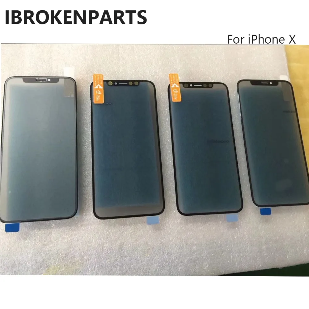 2 шт. для Apple iPhone X 3 в 1 5 8 спереди Стекло Панель ЖК дисплей внешний крышка Сенсорный