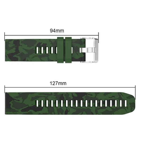 Army green Camouflag Замена из силикагеля, мягкий быстросъемный легкий ремешок для часов Garmin Fenix 5 Forerunne 935 gps часы фитнес-трекер - Цвет: Army green Camouflag