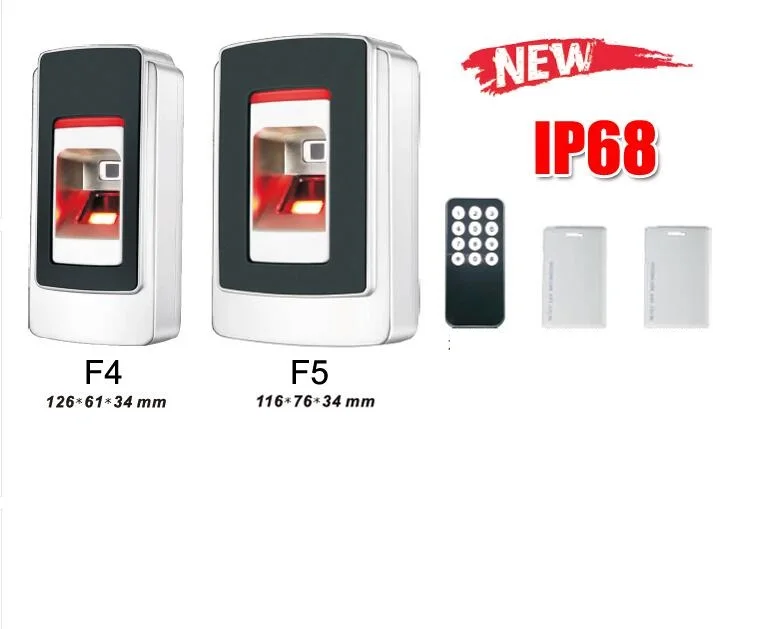 F5 Outdoor IP68 Waterproof Biometric Fingerprint RFID Door Access Control with RFID Card Reader
