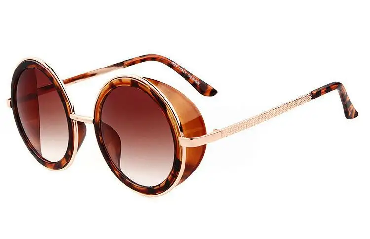 Винтажные Солнцезащитные очки в стиле стимпанк новинка 2015 модные круглые