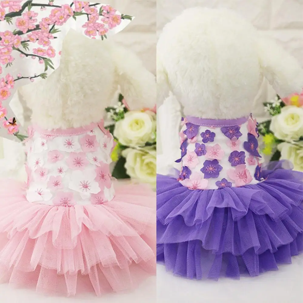 Платья для маленьких собак с цветком персика XXL женское платье принцессы