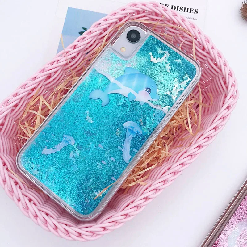 Чехол для телефона Quicksand iPhone 6 S 7 8 6s Plus X XS XR MAX Apple силиконовые чехлы с жидким