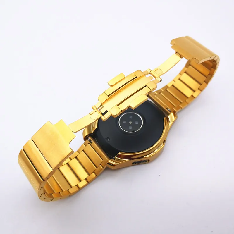 Новейшие часы Смарт Браслет для samsung Galaxy Watch 46mm Шестерни S3 Frontier ссылка Нержавеющая сталь ремень с TPU чехол Чехол для часов