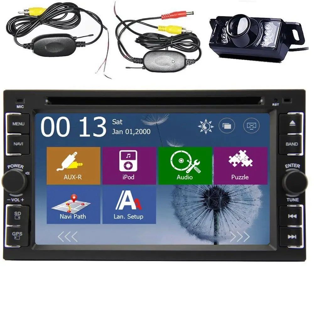 6 2-дюймовый двойной DIN Автомобильный Gps навигатор в тире автомобильный Dvd плеер