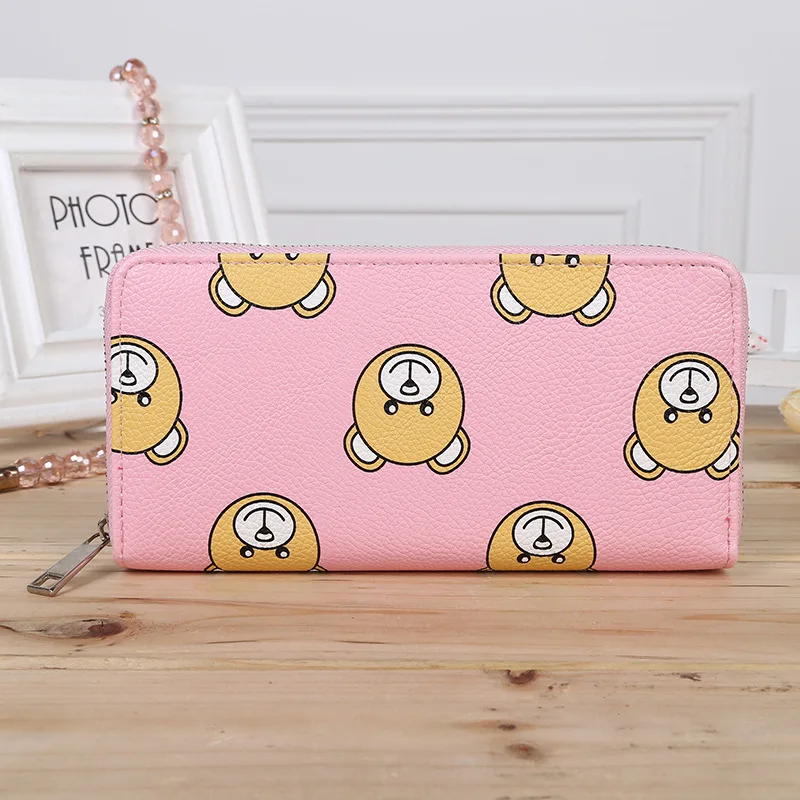 Новинка 2017 года Модные женские высокие кошелек нежный милый медведь мультфильм