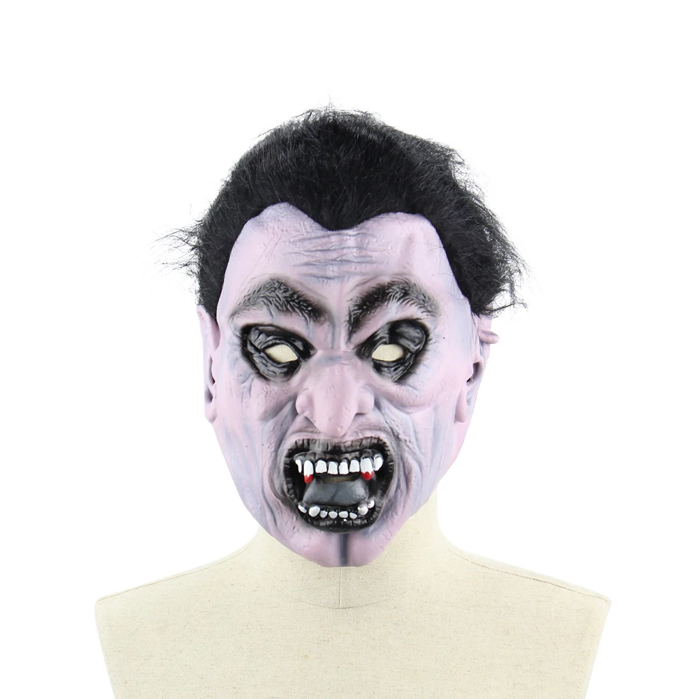 Латексная страшная маска вампира полный уход за кожей лица ужас зубы зомби маски
