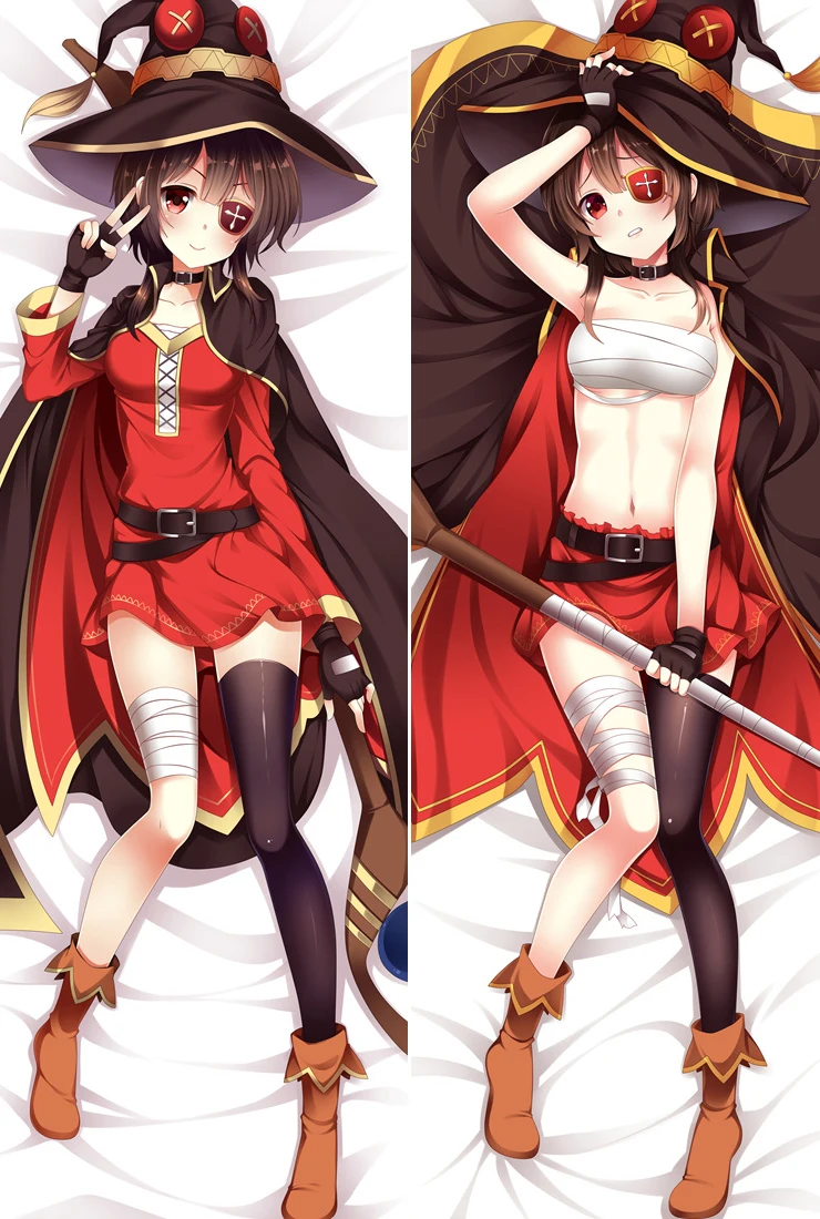 Аниме Kono Subarashii Sekai ni Shukufuku wo! Наволочка для подушки Megumin Dakimakura с изображением