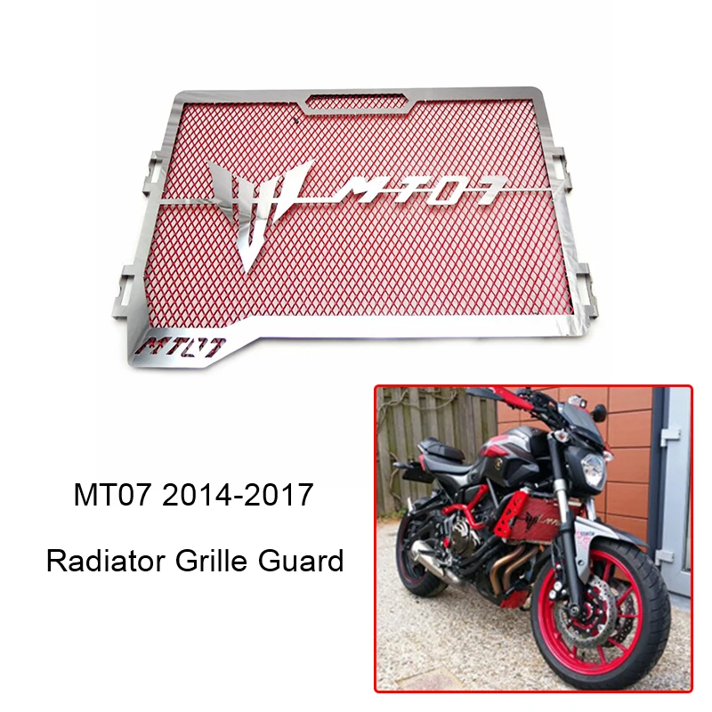 MT07 MT 07 2014 2015 2016 2017 Защитная крышка радиатора для Yamaha 14 15 16 17|Накладки и