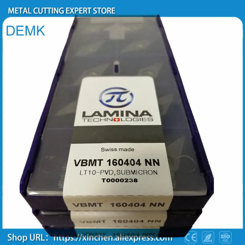 

100% оригинал VBMT160404NN LT10 для LAMINA токарный станок с ЧПУ фрезерный станок карбидный механический станок с ЧПУ лезвие 10 шт.