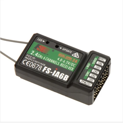 F17294 Flysky FS-iA6B 2 4G 6 canales 6CH RC рецептор PPM salida con iBus Пуэрто para FS i4 i6 i10 transmisor | Игрушки и