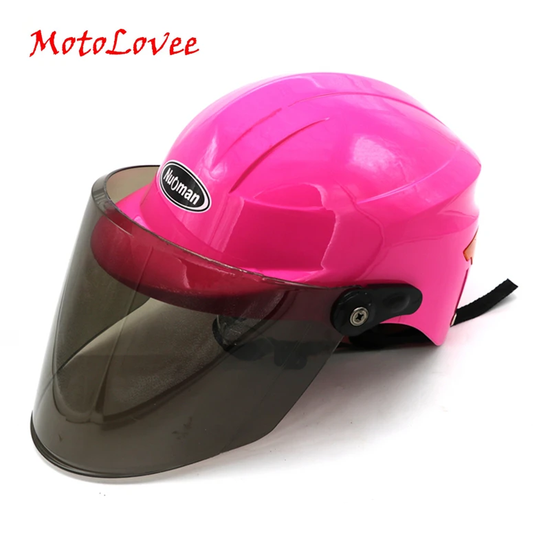 Мотоциклетный Регулируемый шлем MotoLovee с открытым лицом полушлем для езды на