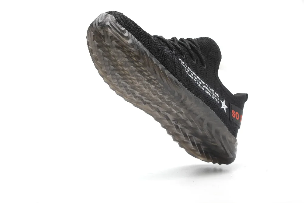 Мужская Рабочая защитная обувь со стальным носком Повседневные Дышащие уличные