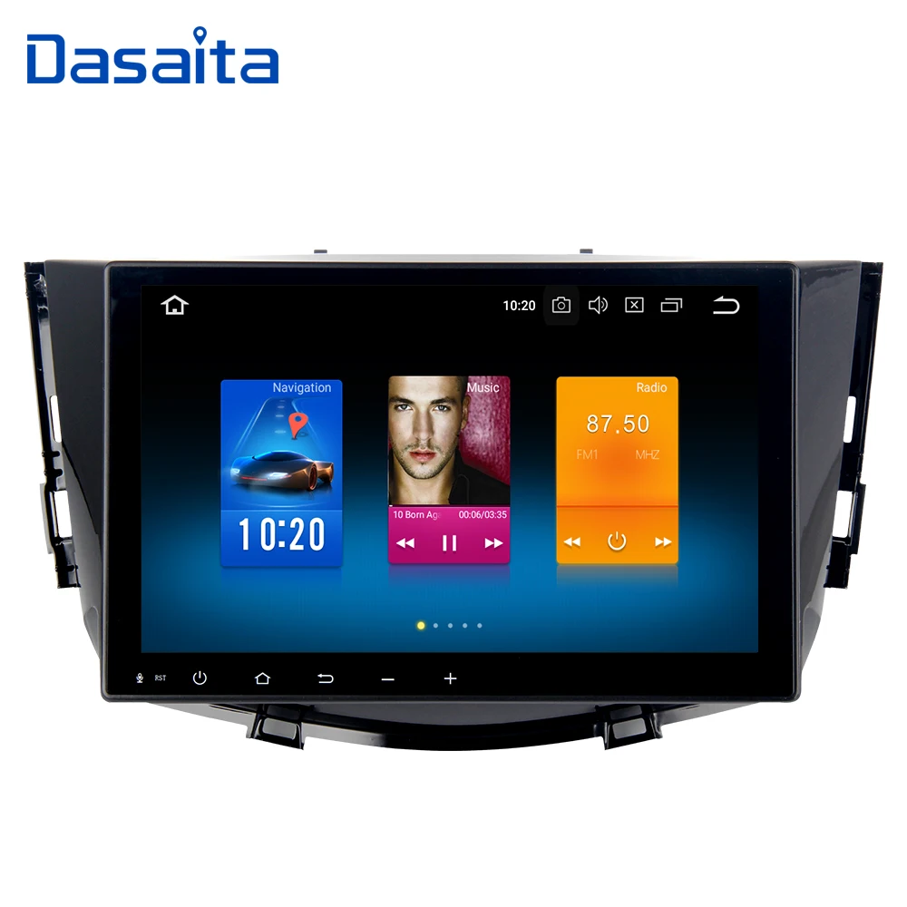 Автомобильный мультимедийный плеер Dasaita на Android 10 с 9 &quotэкраном для Lifan X60 2011 2012 2013
